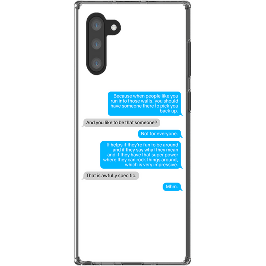 Time Loop Message Thread (Extended) Samsung Galaxy Note 10 Case