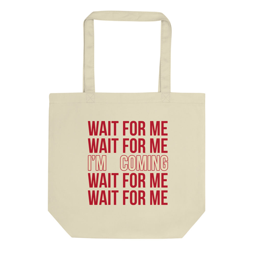 Weight of Waiting Stacked Statement Tote Bag