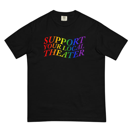 Local Theatre Word Wave Heavyweight T-shirt (Pride Colorway)