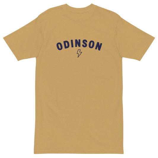 Odinson Arc Embroidered Premium T-shirt (Navy Thread)