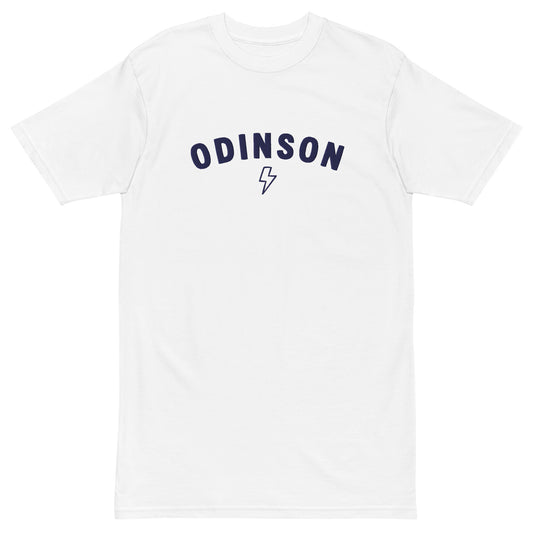 Odinson Arc Embroidered Premium T-shirt (Navy Thread)