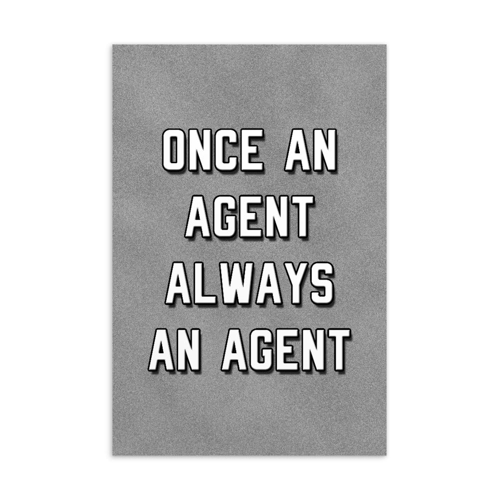 Agents Forever Postcard Print