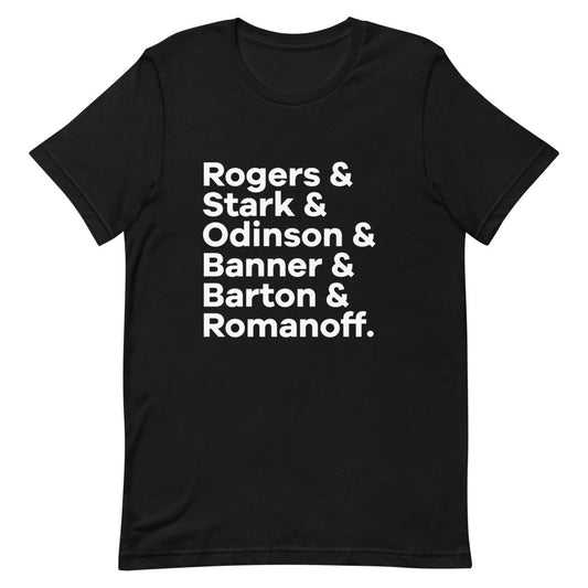 OG Mightiest Six Character List T-Shirt