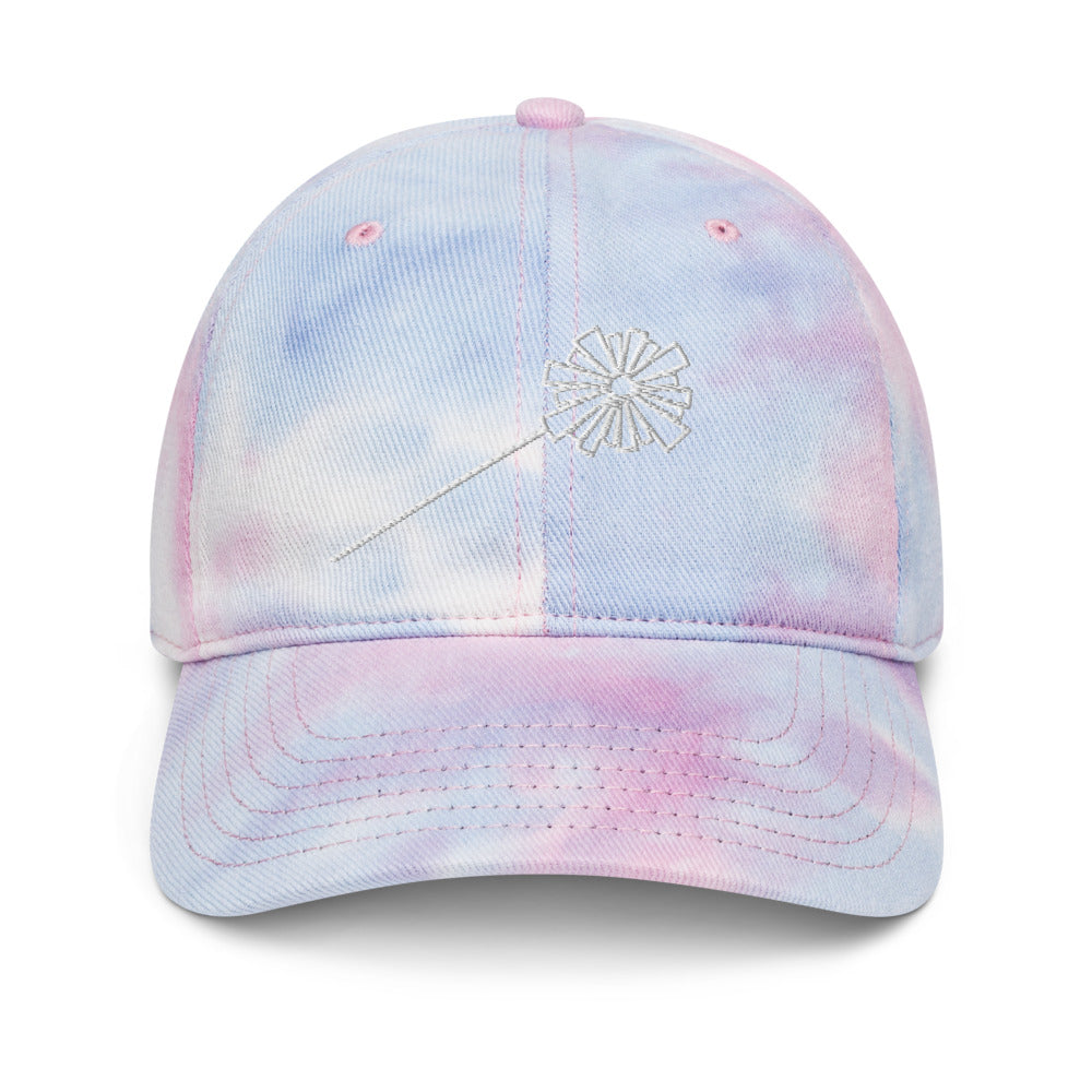 Witch Wand Embroidered Tie-Dye Cap