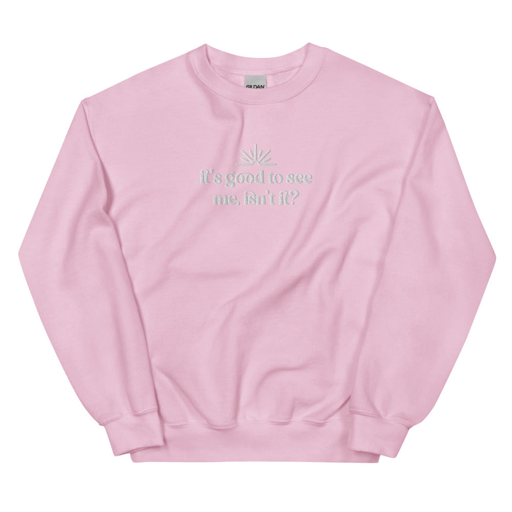 Good Witch Greeting Embroidered Sweatshirt