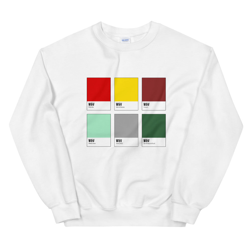 Unusual Couple Color Chip Sweatshirt
