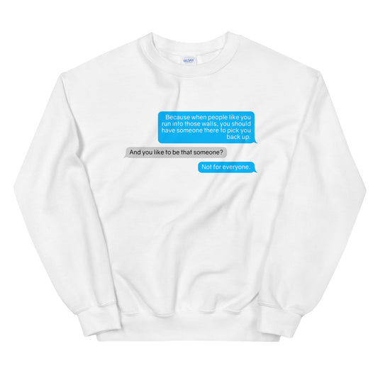 Time Loop Message Thread Sweatshirt