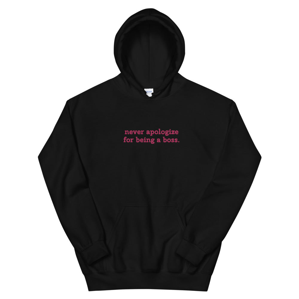 Unapologetic Boss Embroidered Hoodie