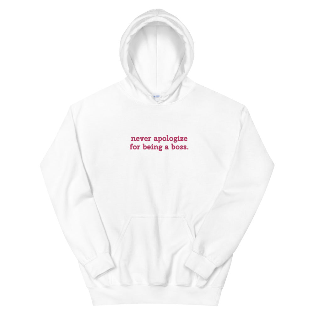 Unapologetic Boss Embroidered Hoodie