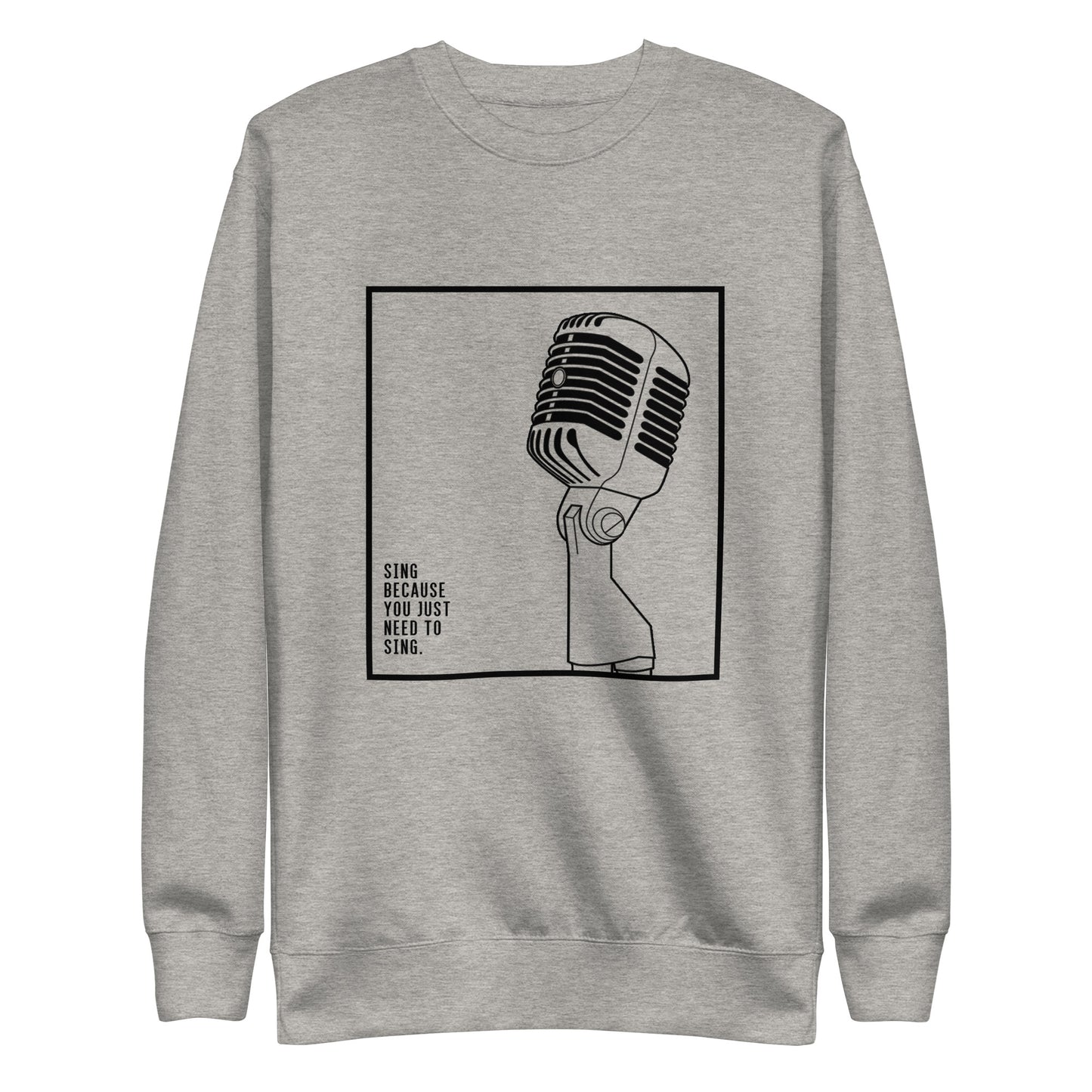 Singer's Mic Frame Premium Sweatshirt