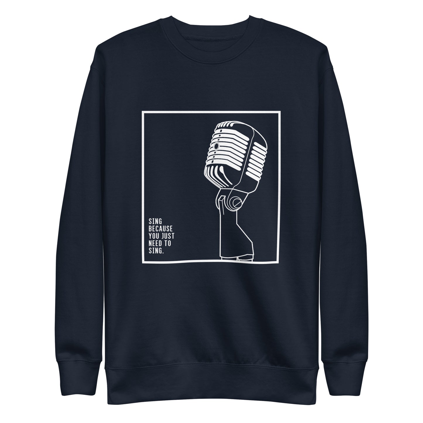 Singer's Mic Frame Premium Sweatshirt