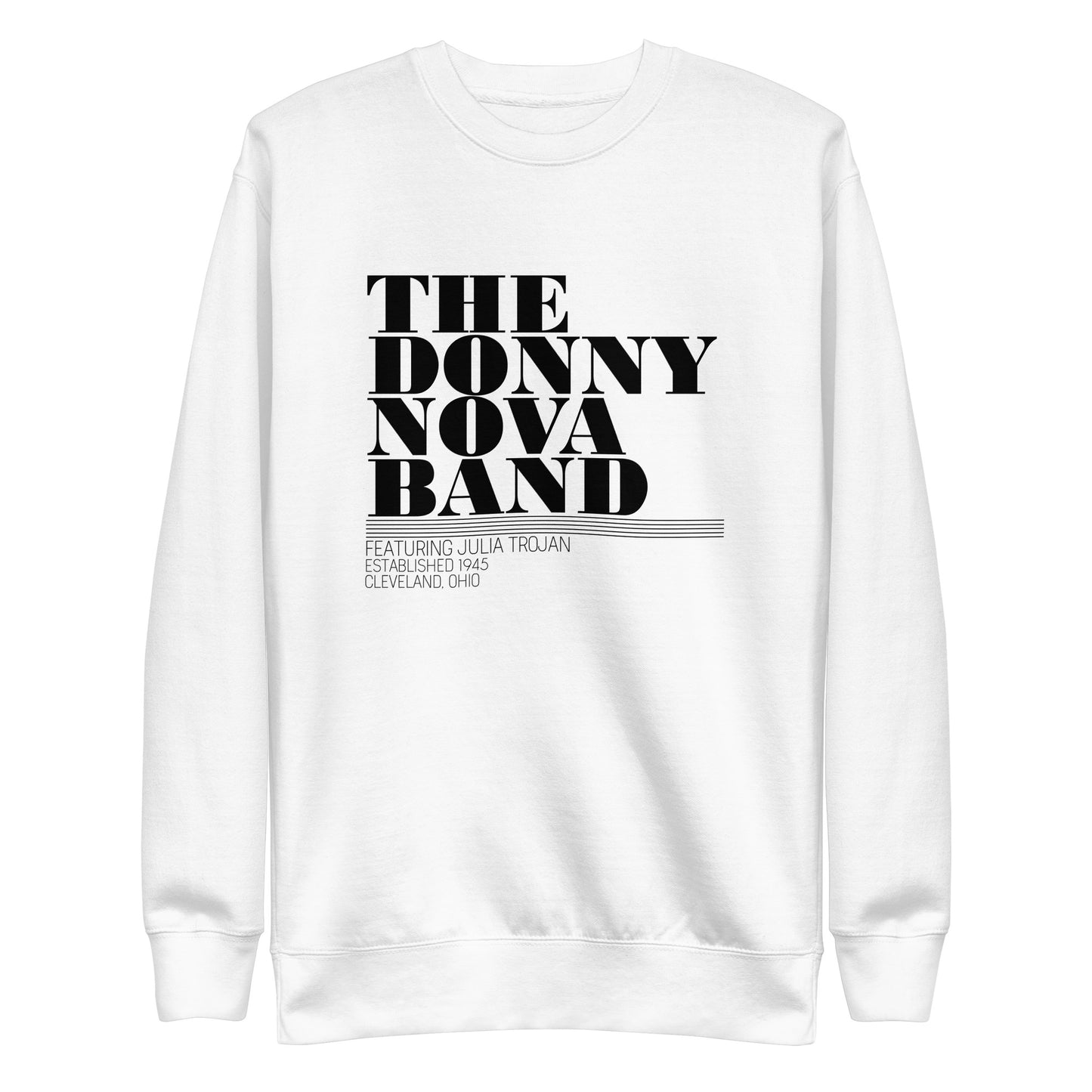 Band Title Premium Sweatshirt (White)